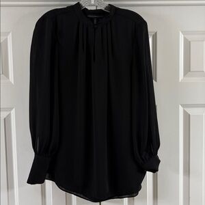 WHBM Black Women's Top. Sz 8. Cute Details. Excellent condition!